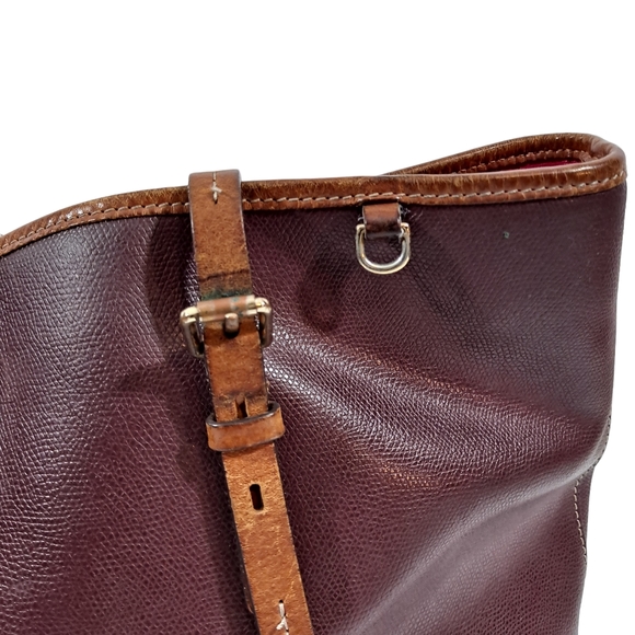 Dooney & Bourke Dover Large Tote Bag Red Pebble Grain - Picture 6 of 16